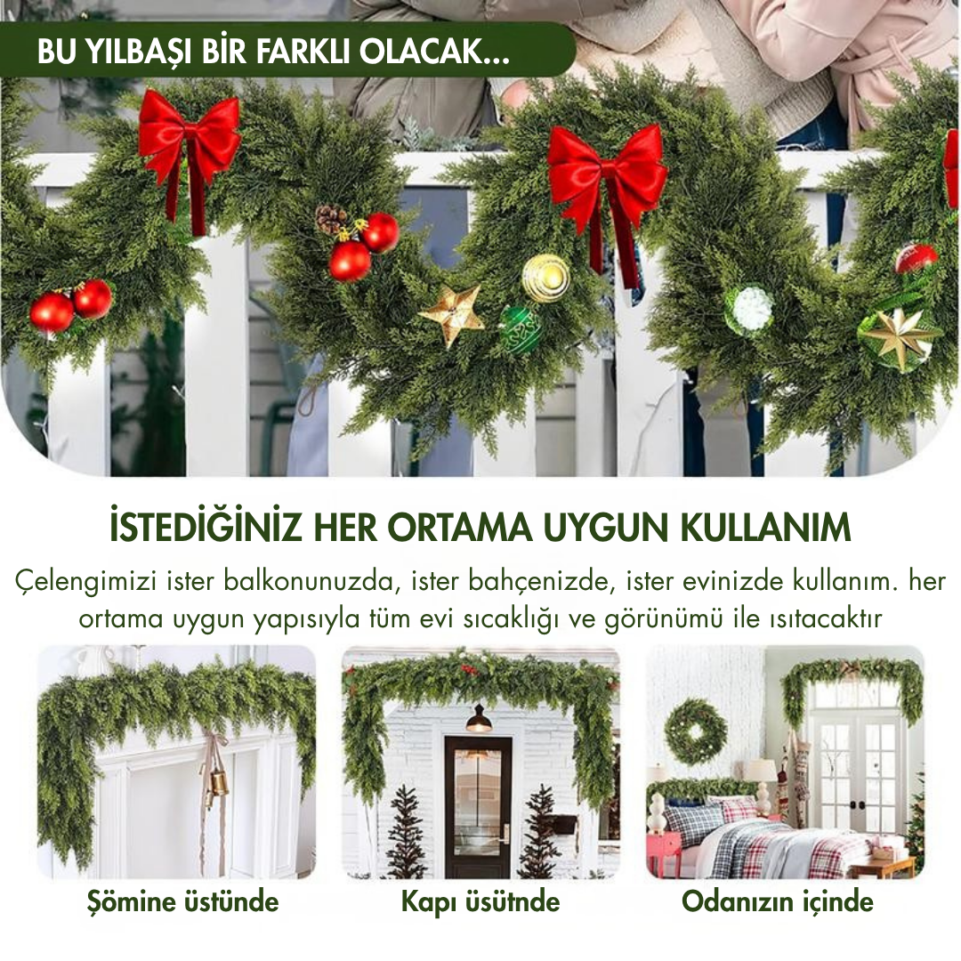 Elovira™ Yılbaşı Sedir Çelenkleri
