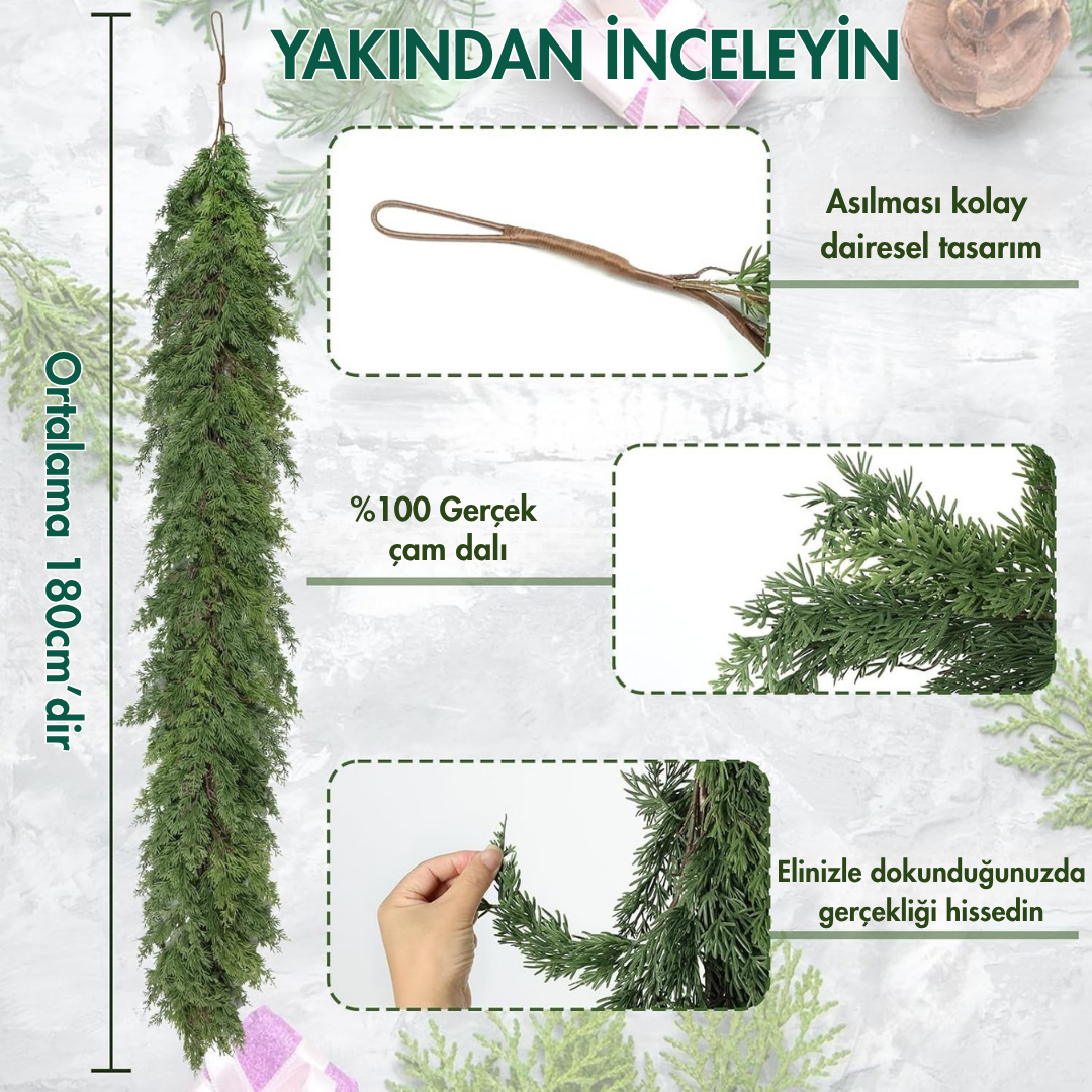 Elovira™ Yılbaşı Sedir Çelenkleri