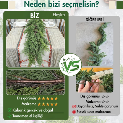 Elovira™ Yılbaşı Sedir Çelenkleri