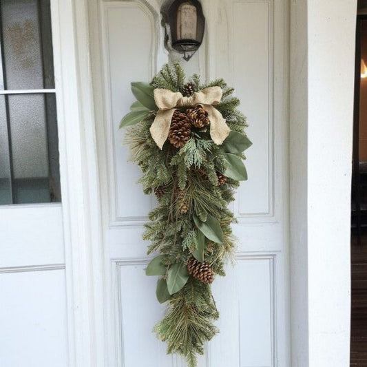 Elovira™ Jüt Kurdeleli Kapı Süsü (70cm)