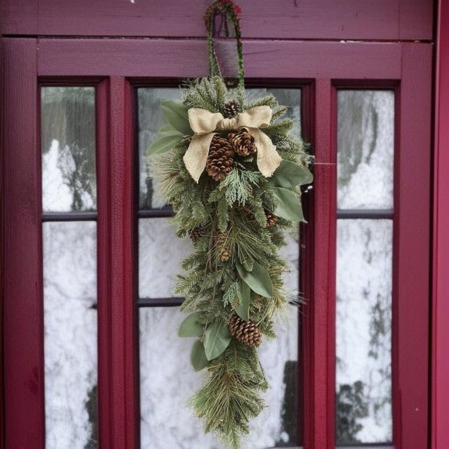 Elovira™ Jüt Kurdeleli Kapı Süsü (70cm)