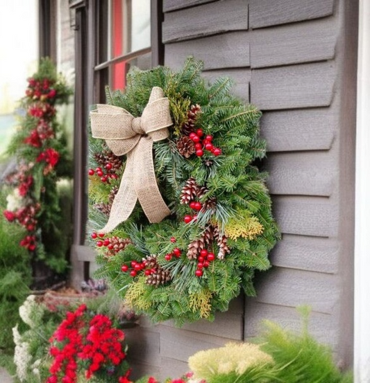 Elovira™ Doğal Çam Kapı Süsü